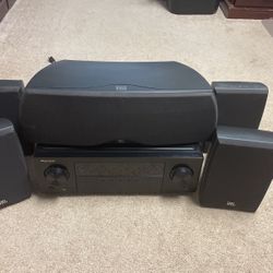 Pioneer Receiver; 4 JBL Speakers & JBL Base Speaker