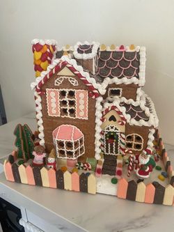 Large gingerbread house