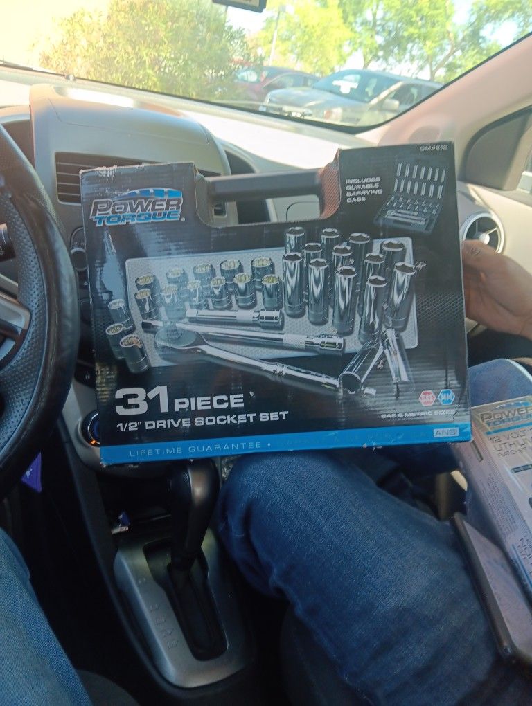 Power Torque 31 Piece 1/2 Drive Socket Set