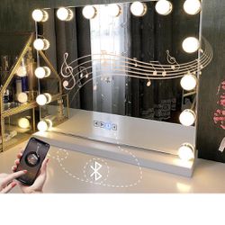 Hollywood Vanity Mirror with Lights and Bluetooth