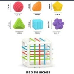 Baby Toys  Blocks Colorful Textured Balls Sorting Games