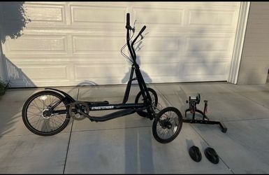 Streetstrider mobile Elliptical bike with optional stand for stationary use