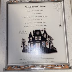 Hallmark Keepsake Halloween Howl-oween House Metal Disney Ornament Display 2007