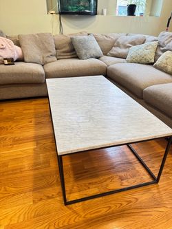 Marble West Elm Coffee Table