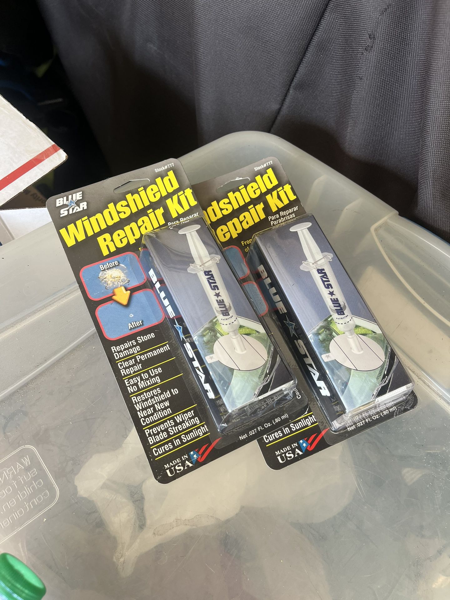 2 Windshield Repair Kits