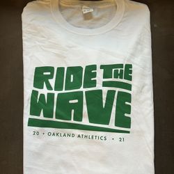 OAKLAND A’s “RIDE THE WAVE” T SHIRT 2021