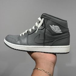Jordan 1 Mid white-cool grey & all white 