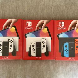 Nintendo Switch – OLED Model w/ Neon Red & Neon Blue Joy-Con