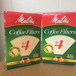 Melitta Coffee Filters, size 4 (200 total)