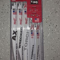 Milwaukee Sawzall 8 PC Demolition Blade Set