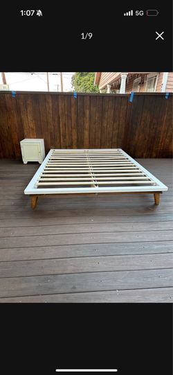 Bed frame + night stand!