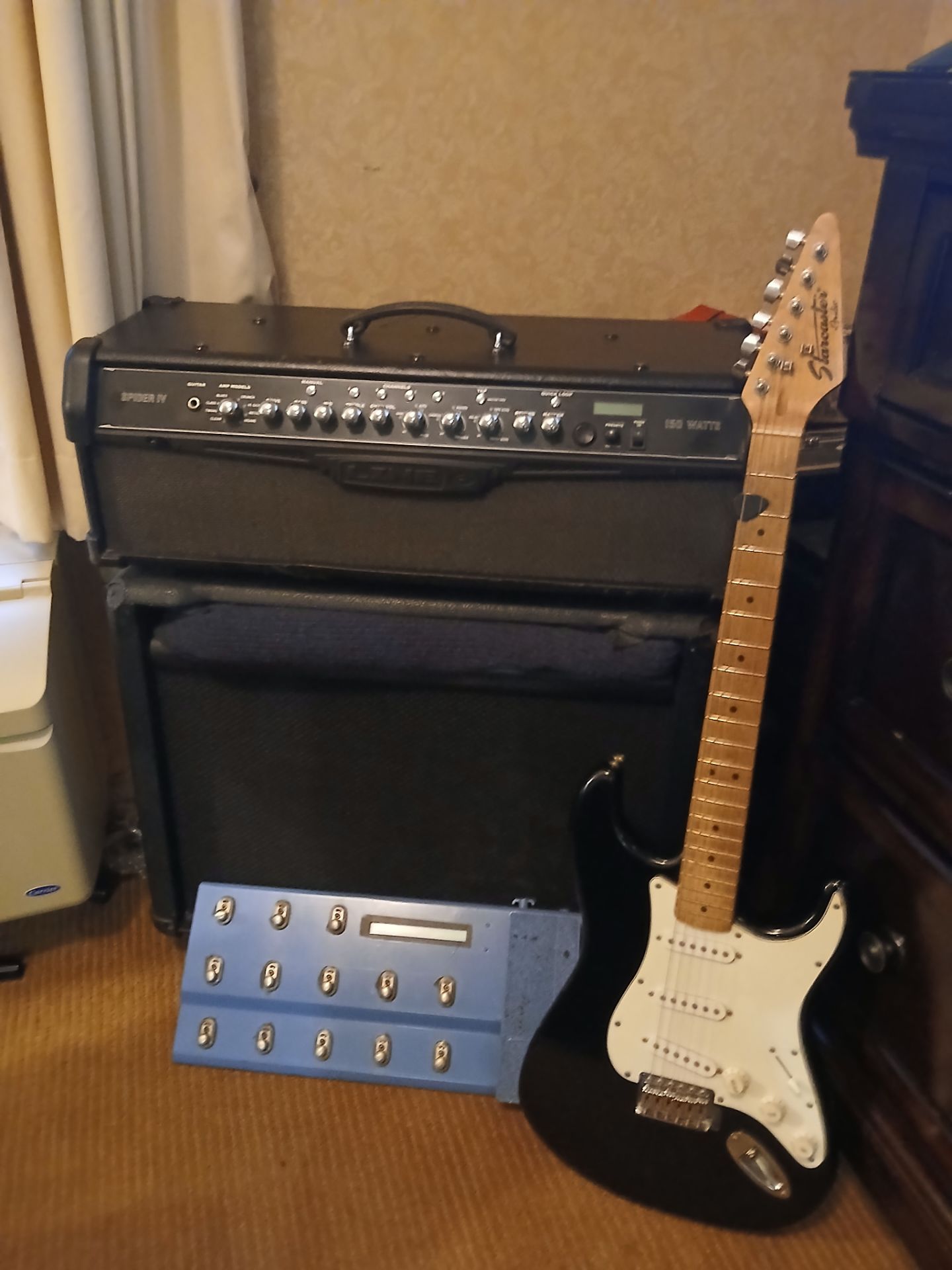 Guitar and amp
