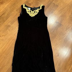 Girls Vintage Jessica McClintock Velvet Dress Shipping Avaialbe 