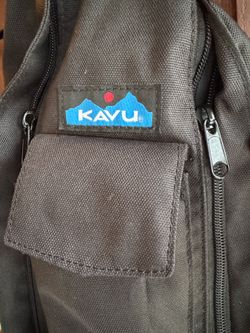 KAVU All black rope bag