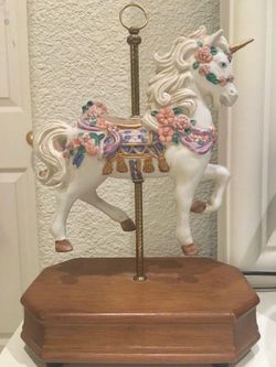 Rare Summit Collection Carousel Unicorn Music Box