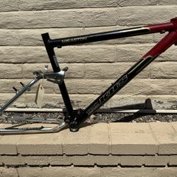KHS Team FXT Full Suspension Mountain Bike Frame 17” Easton Aluminum Tubing