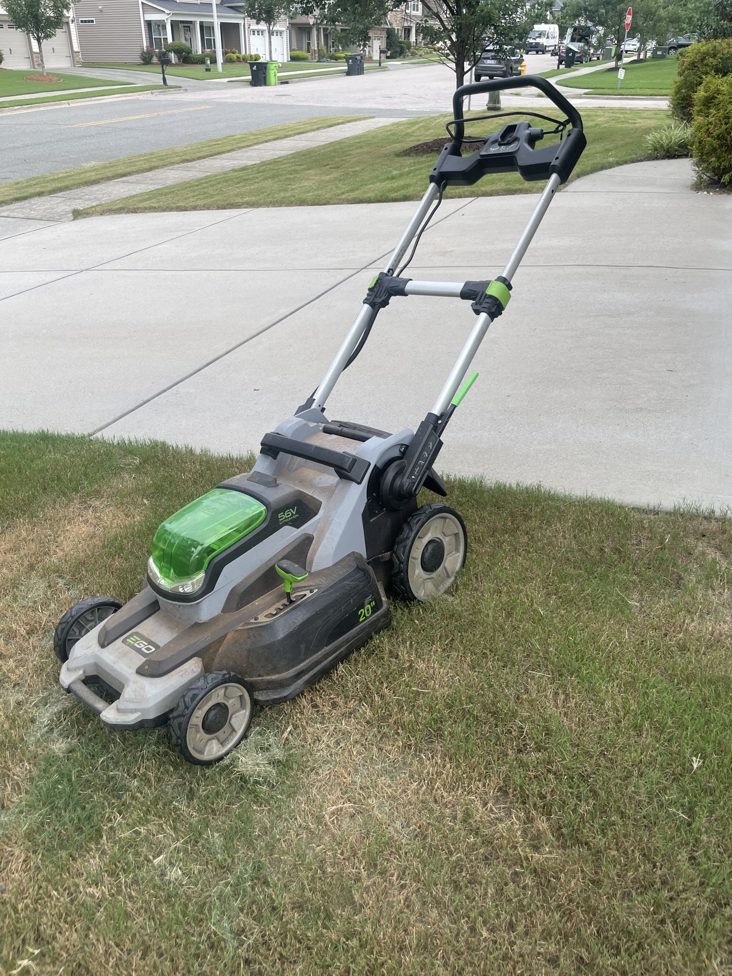 EGO 56V Push Lawn Mower & Batteries