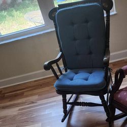 Antique Solid Wood Rocking Chair