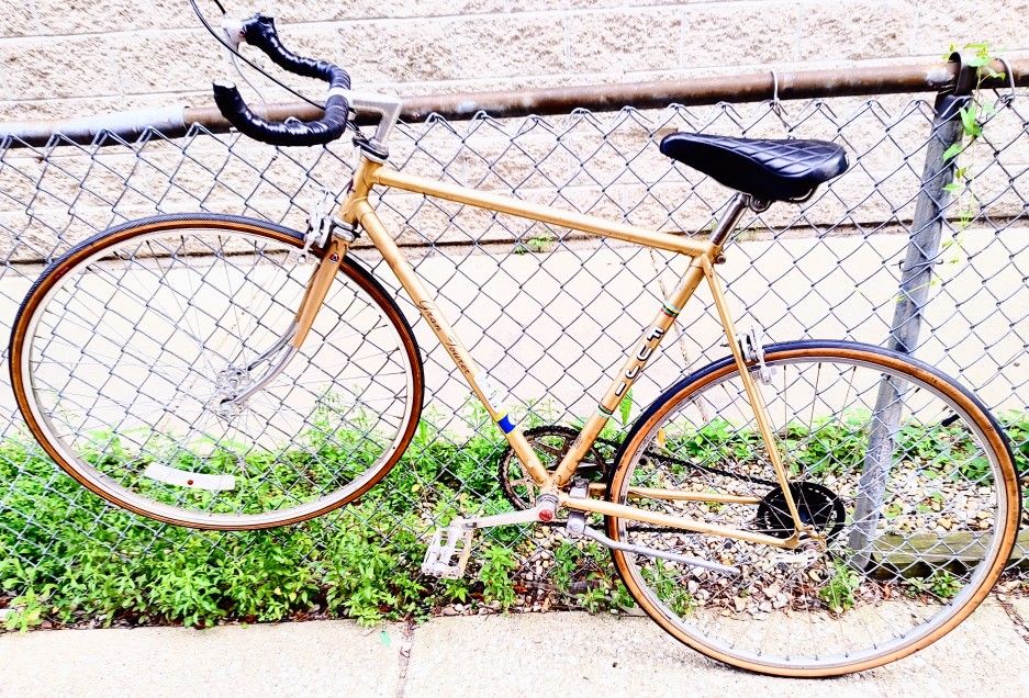 Champagne Gold Fuji Import Singlespeed Road Bike.  w/ bullhorn 