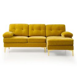 New jn box 82.7'' Upholstered Convertible Sectional sofa,Modern L Shaped Sectional Sofa