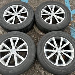 18” OEM JEEP GRAND CHEROKEE WHEELS RIMS TIRES DODGE DURANGO COMMANDER WRANGLER WE FINANCE SET