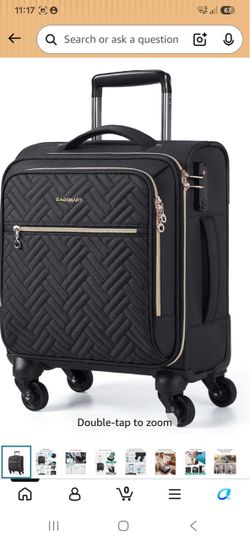 BAGSMART Underseat Carry On luggage Airline approved,