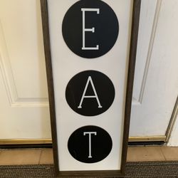 Eat Large Sign / Easy To Hang- Hassle Freezer Bag 