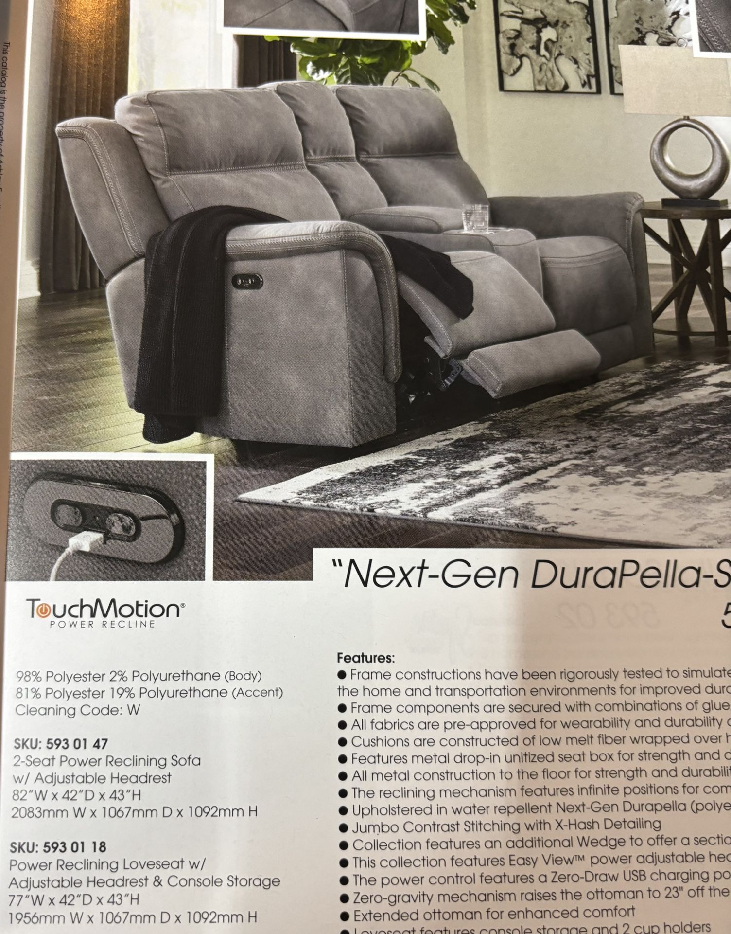 Electronic Reclining Sofa’s