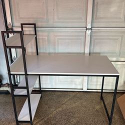 White/Black Desk - Lightly Used