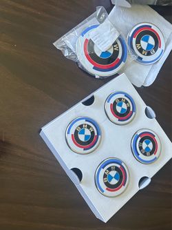 BMW anniversary badges set