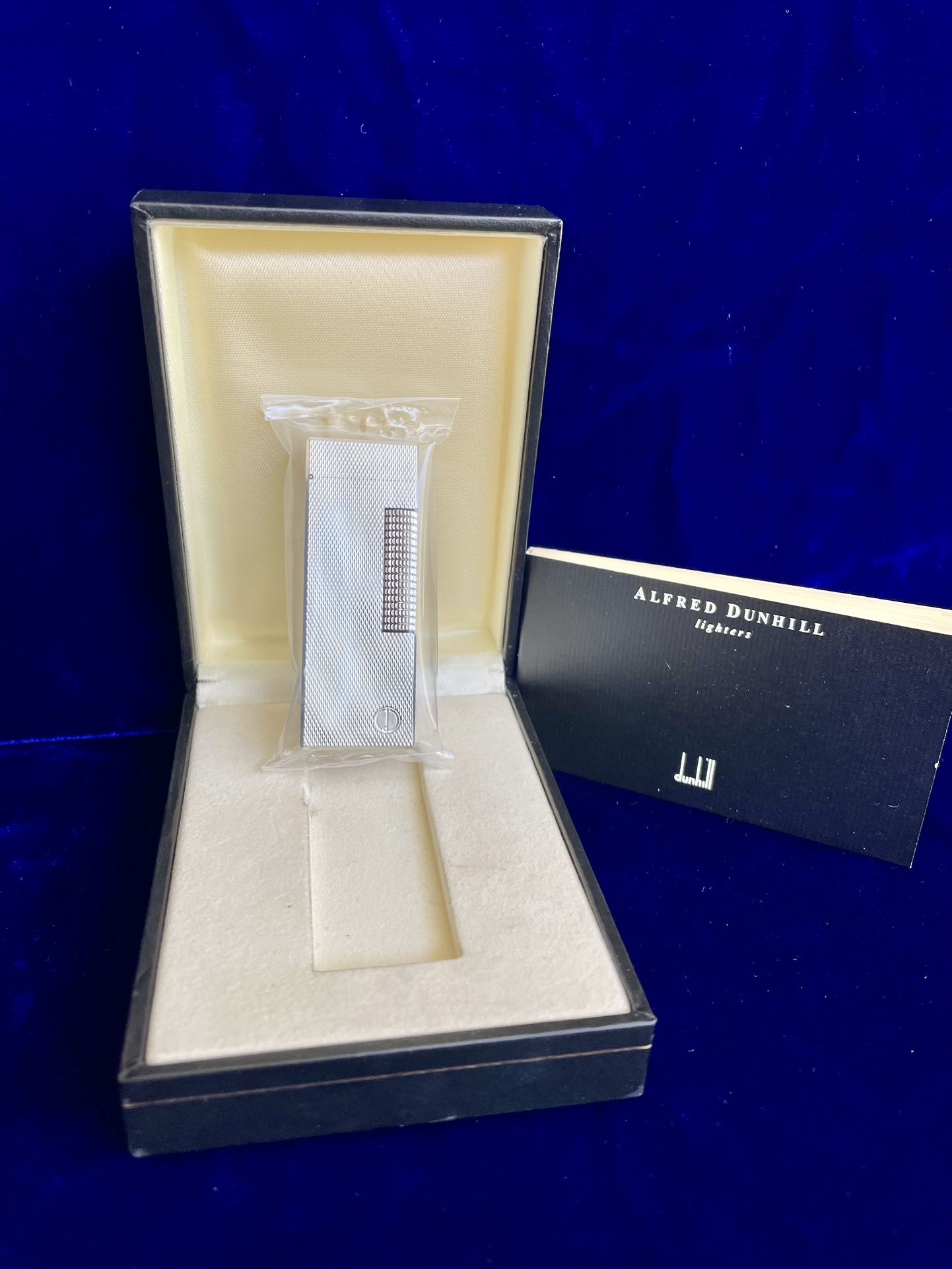Vintage Silver Nail NOS Sealed Dunhill Lighter Rollagas Full Set