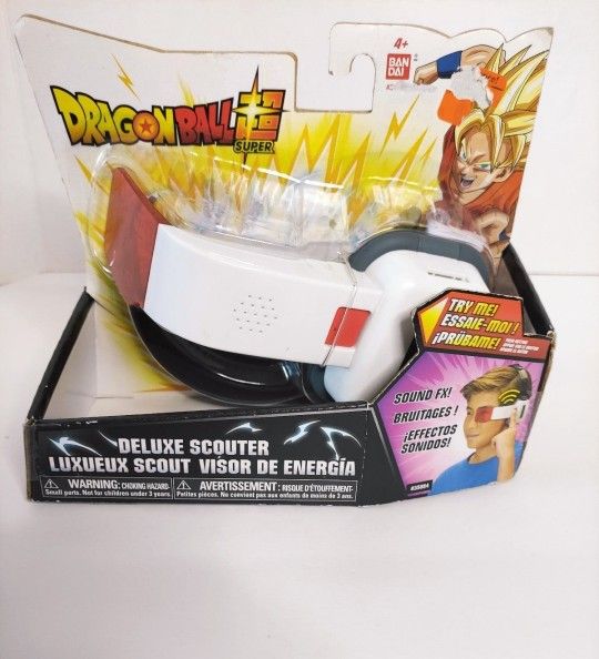 Dragon Ball Z Super Deluxe Scouter w SFX & Red Lens Cosplay