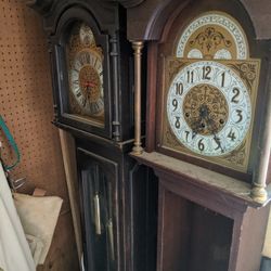 Two Grandfather Clocks