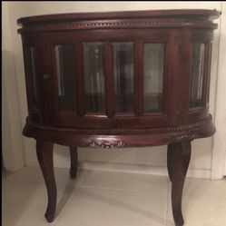 Vintage kidney chocolate Buffet With Removable tray 