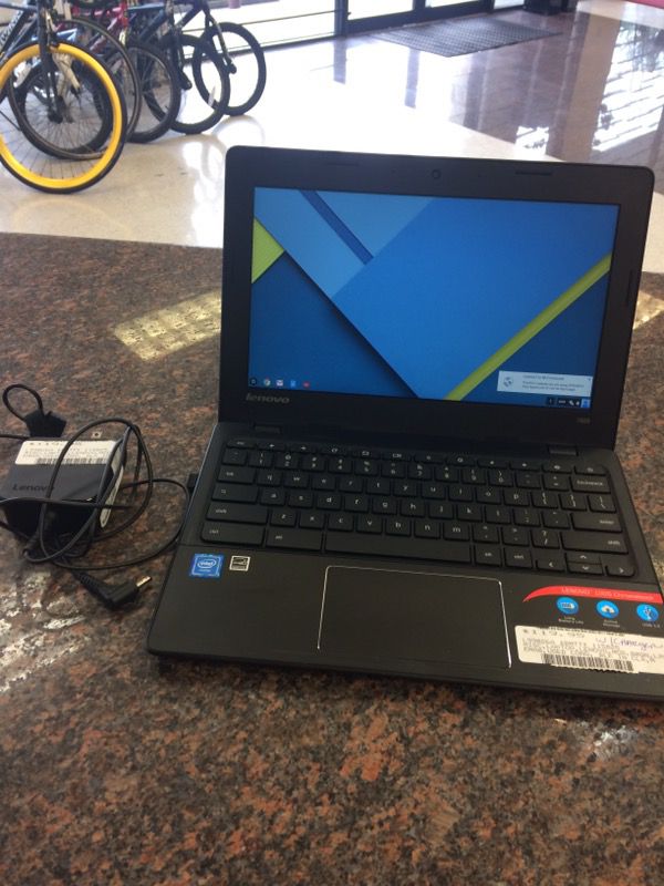 Levono 100S Chromebook with charger