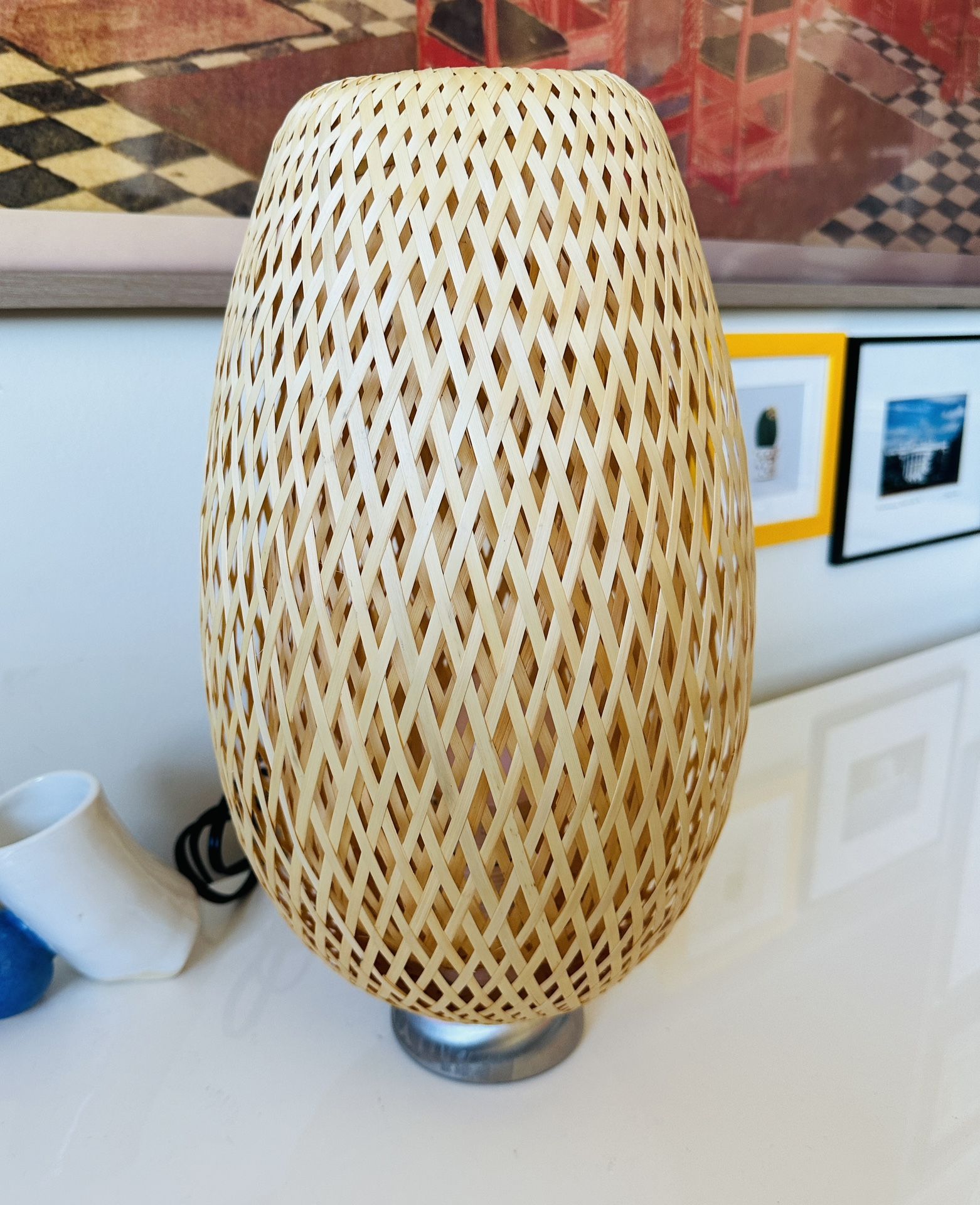 Handmade Bamboo mesh table lap