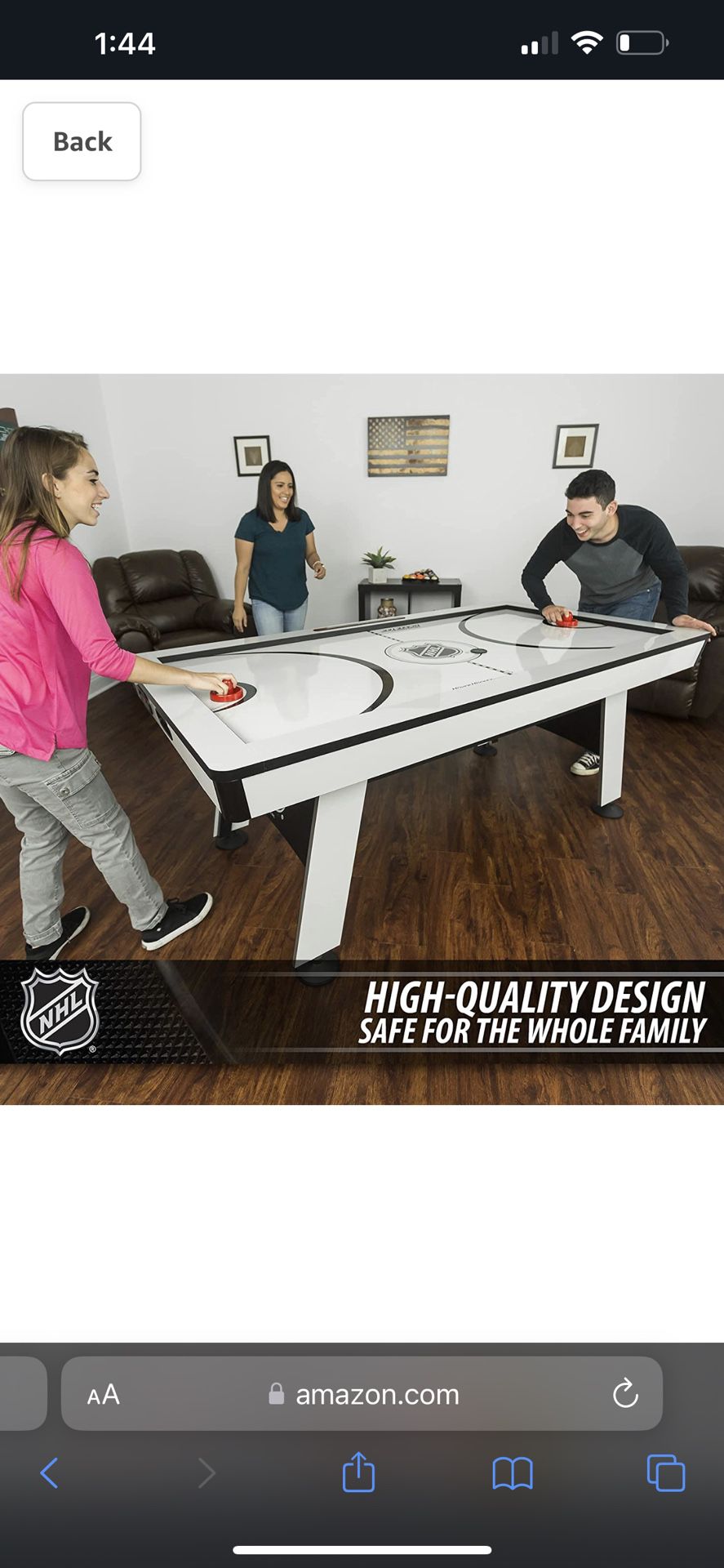 2-in-1 Air Hockey Table with Table Tennis Top - Perfect for Family Game Room, Adult rec Room, basements, Man cave, or Garage