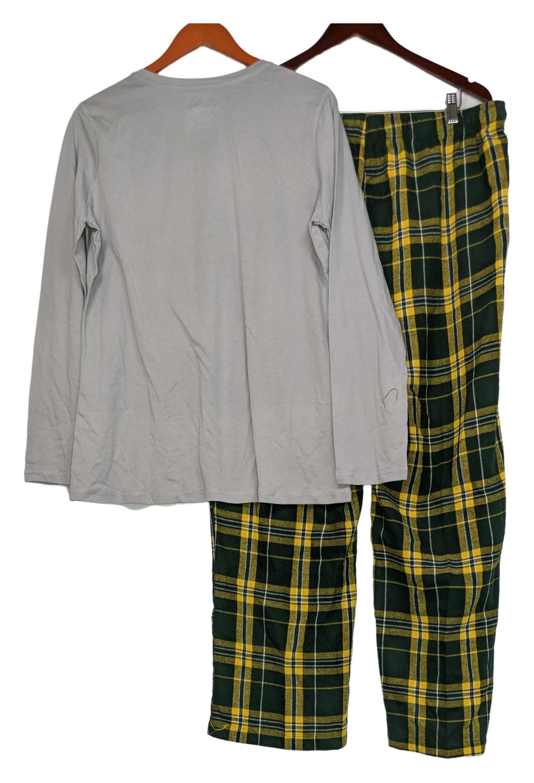 NFL Women's Pajama Set Sz XL Long Sleeve Top Flannel Pants Gray A387687