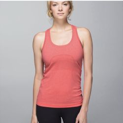 lululemon Swiftly Tech Racerback Tank Top Coral Color