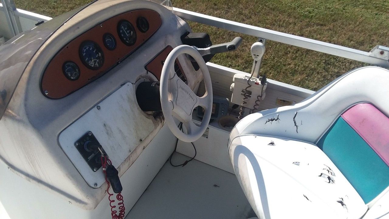 96 Smoker Craft Deck boat w/ trailer for Sale in Lakeland, FL OfferUp
