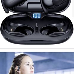 Wireless Earbuds FOYCOY Bluetooth Sports Headphones with Wireless Charging Case & IPX7 Waterproof, 40H Playtime Running Earphones in-Ear Headset with 