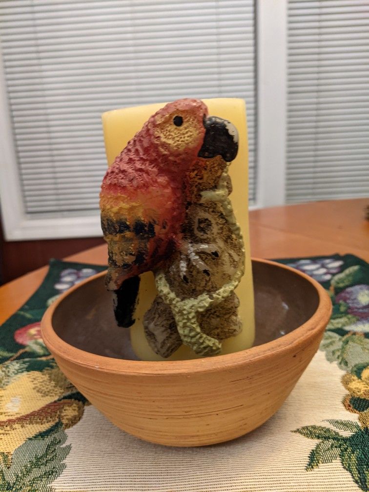 Handmade Terra Cotta Candle Holder