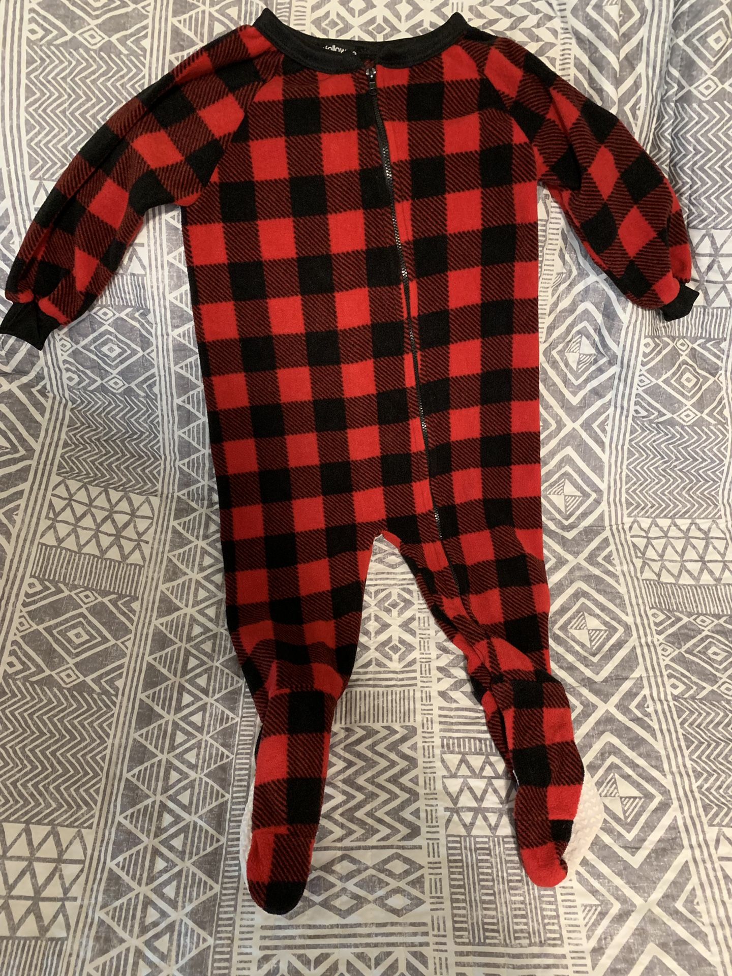 Plaid onesie