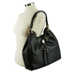 NWOT Michael KORS Camden Black Pebbe