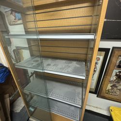Curio Display Cabinet Metal Shelves