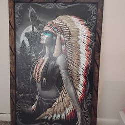 Native American wood pictures