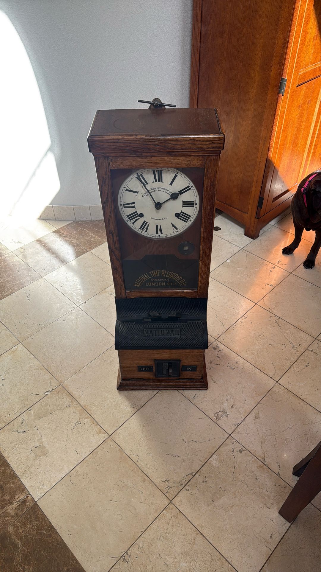 Antique National Time Recorder London S.E.I