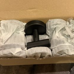 Matte Black Single -Hook Wall mount Towel Hook 6X