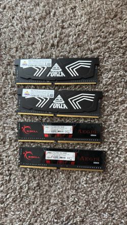 32GB DDR4 Desktop RAM (4×8GB) – G.SKILL Aegis 3200 + Neo Forza 3000 – Tested Working