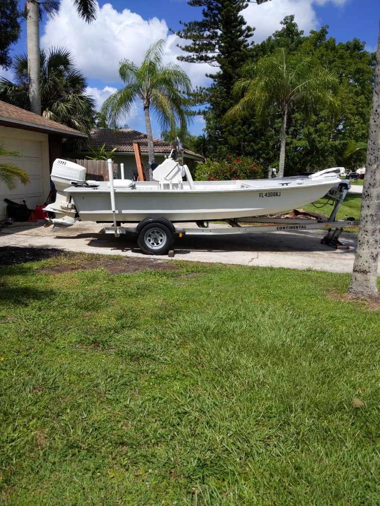 97 Polor 17' skiff